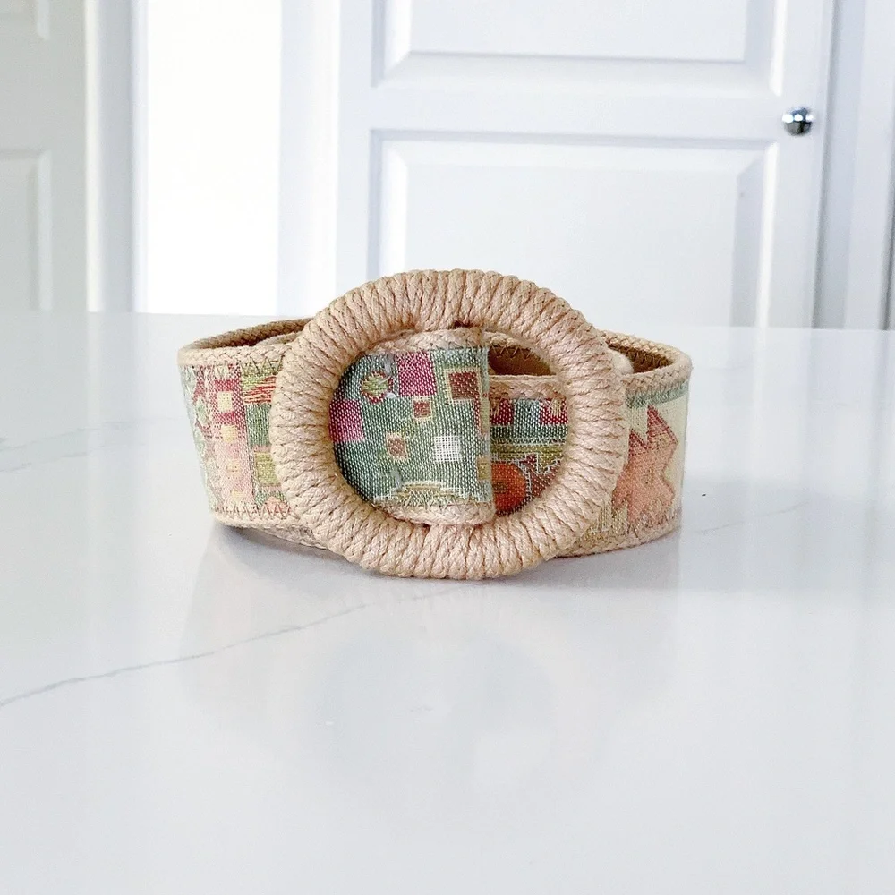 Stunning Jacquard Fabric Belt